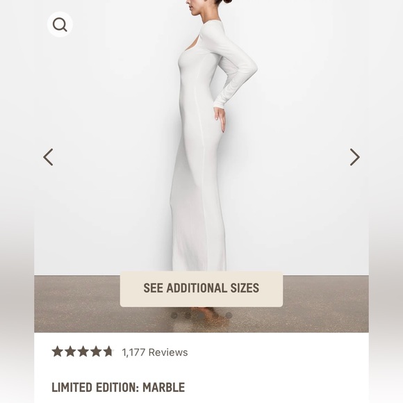 Skims soft lounge long sleeve dress - Picture 4 of 10